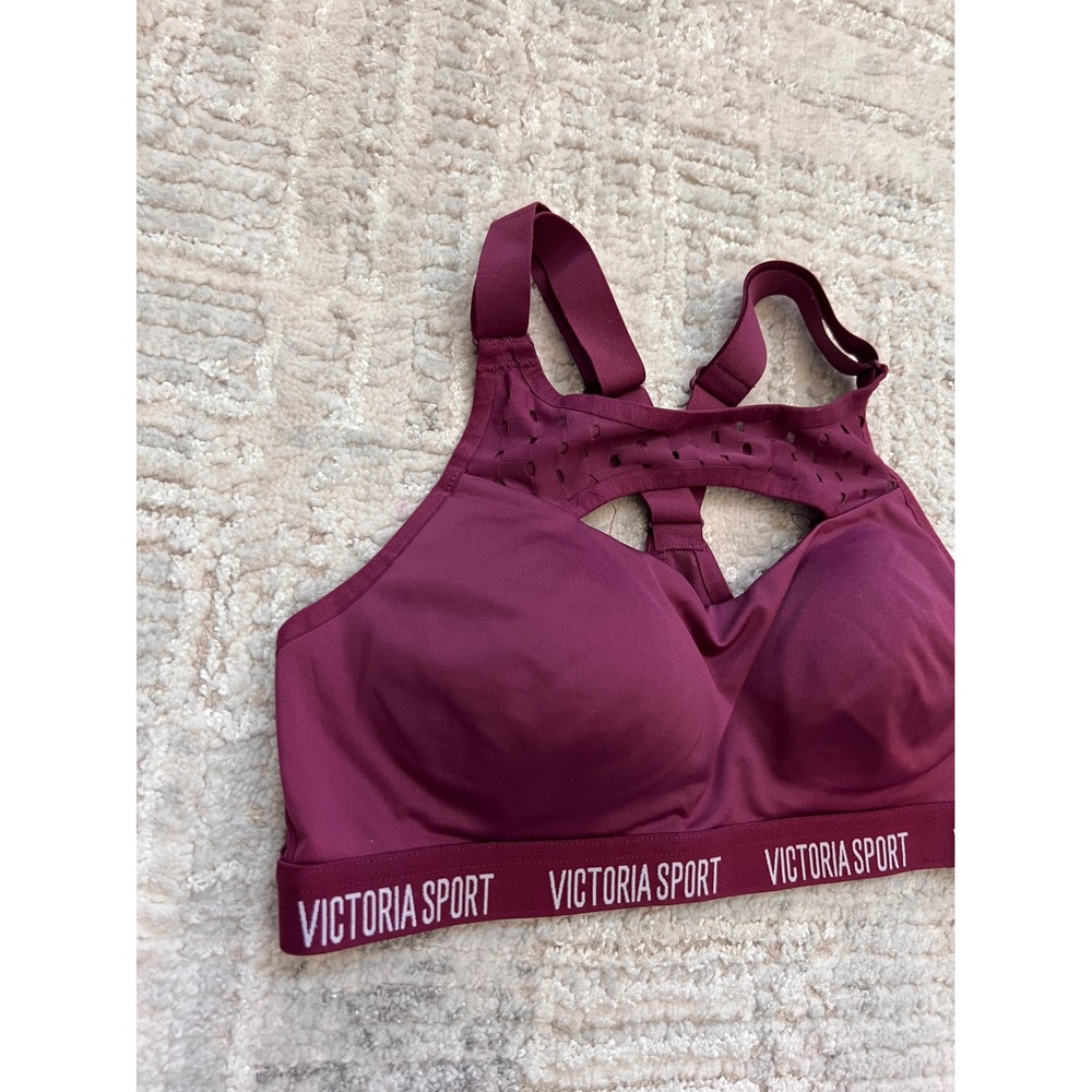 Victoria Sport Incredible Lightweight Sports Bra Maroon Ventilated‎ 32B - Picture 3 of 9